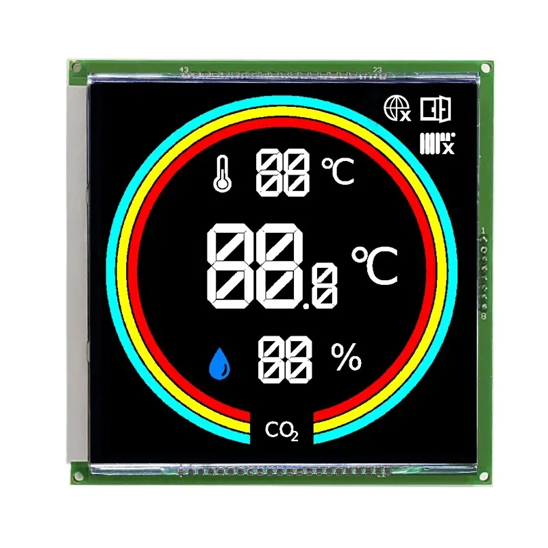 VA Custom Negative 7 Segment Display LCD-modul